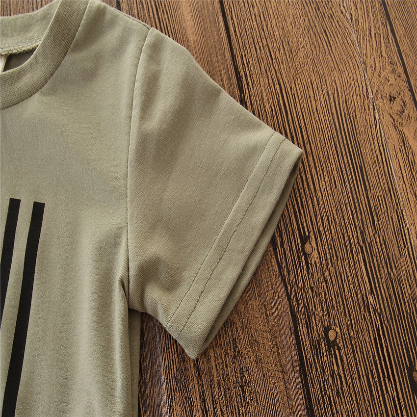 Boys' Camo Summer Top & Shorts Set