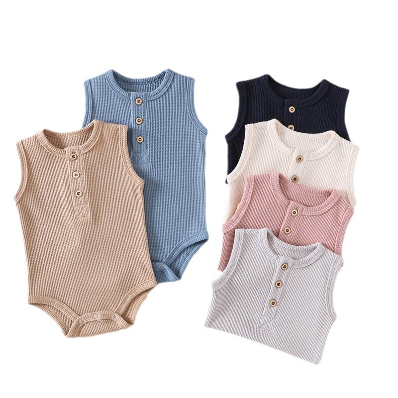 Newborn Knitted Sleeveless Romper