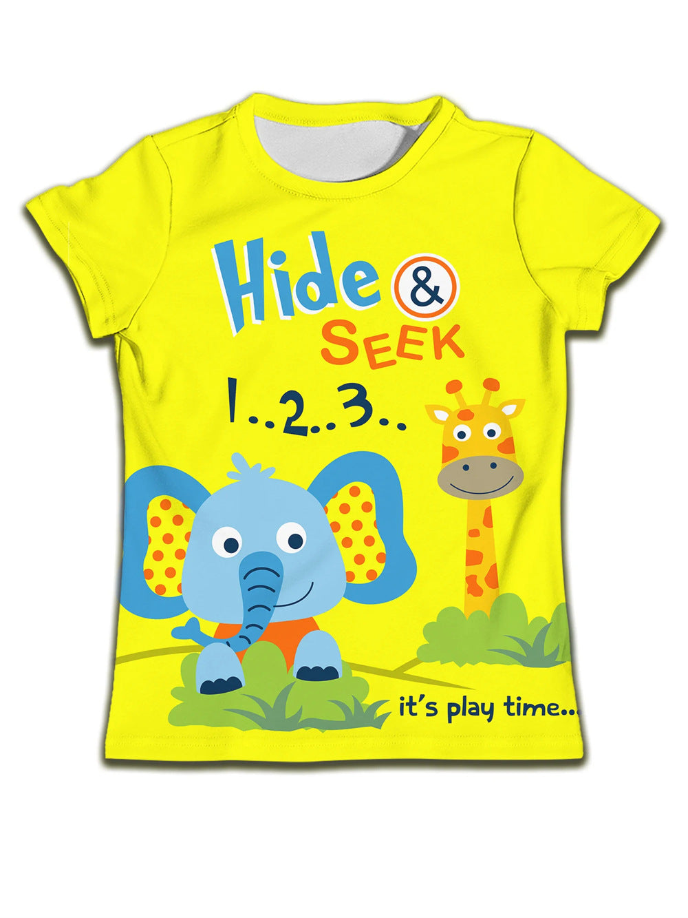 Boys' Cat-Print Casual Tee