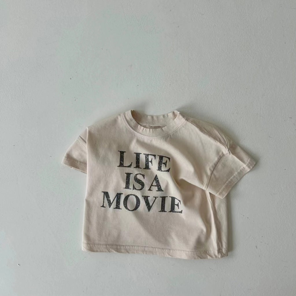 Girls' Short-Sleeve Cotton Top