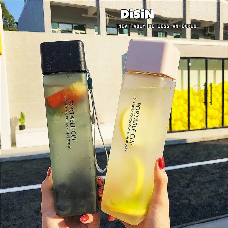 Square Leak-Proof Travel Water Bottle