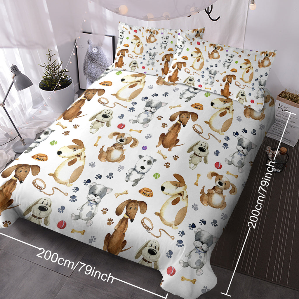 Kids' Puppy Duvet Cover Set (3-Piece)