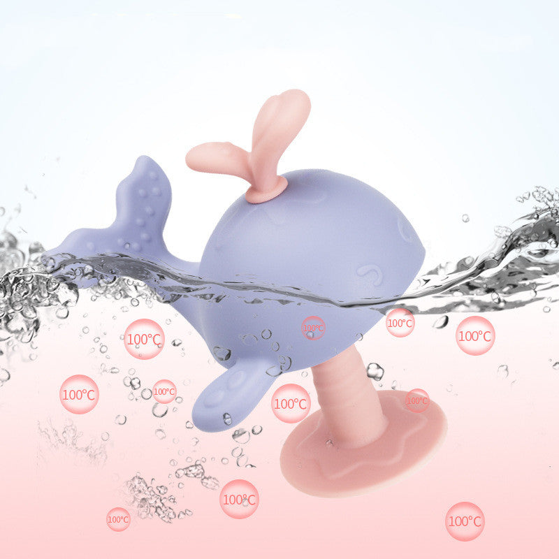 Whale Silicone Teether