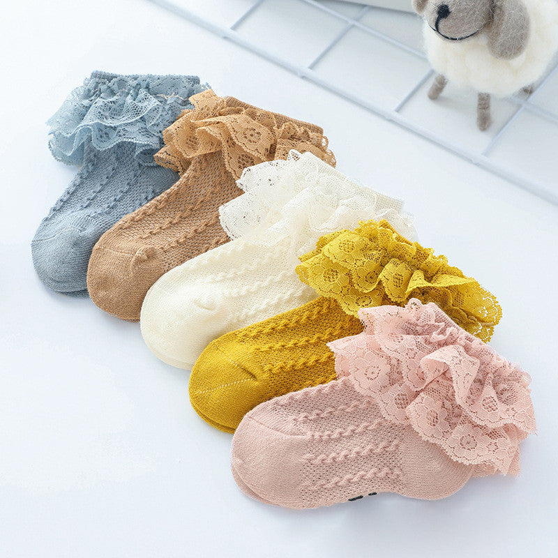 Baby Double-Lace Princess Socks