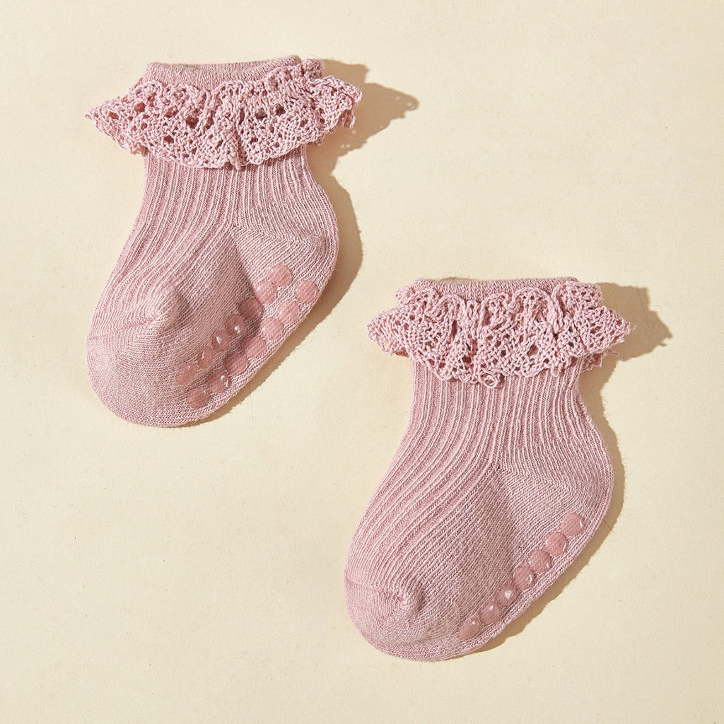 Baby Girl Lace Socks (6-Pack)