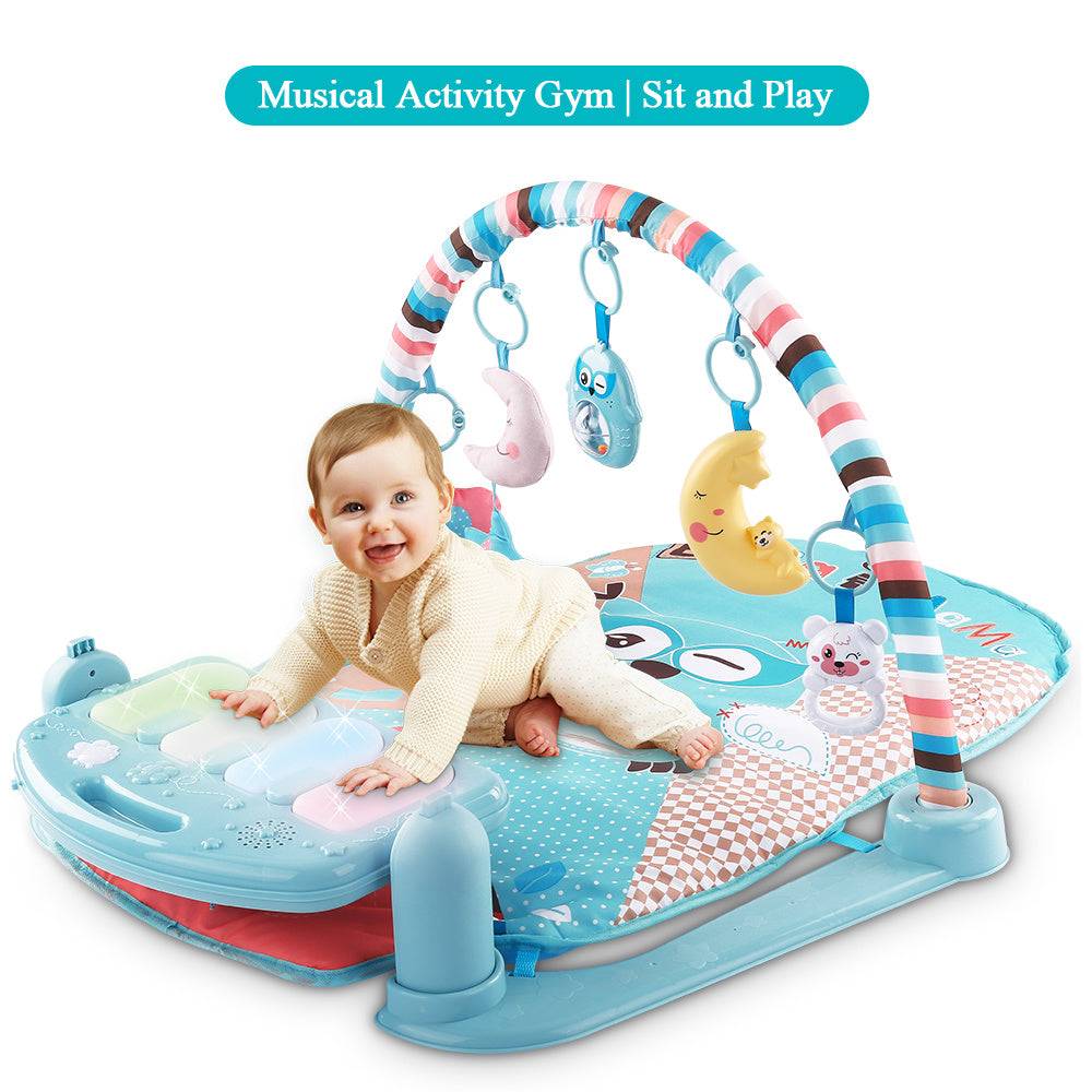 Baby Play Gym with Piano & Soft Lighting
