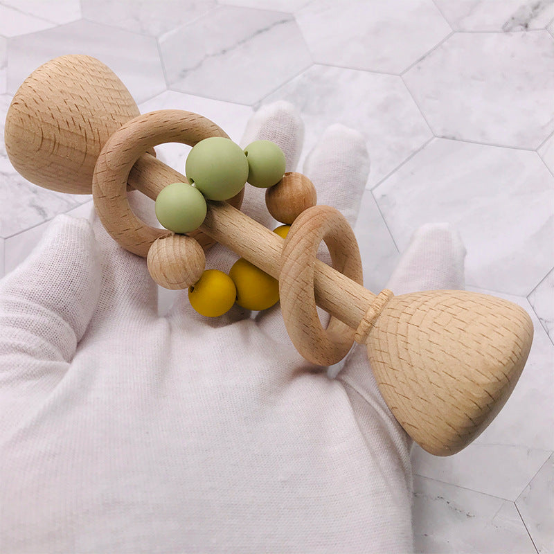 Beech Wood Rattle & Teether