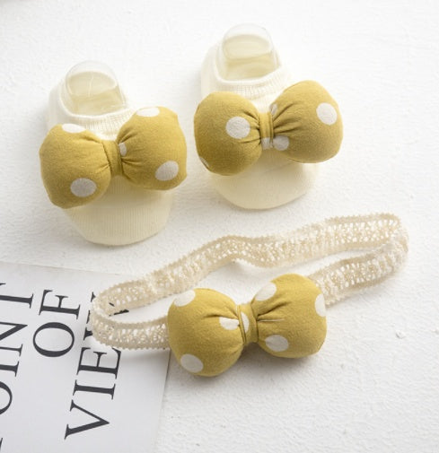 Baby Headband & Socks Set