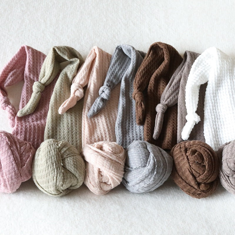 Newborn Knit Photo Wrap & Cap