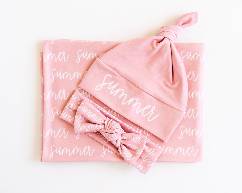 Personalized Jersey Swaddle Blanket