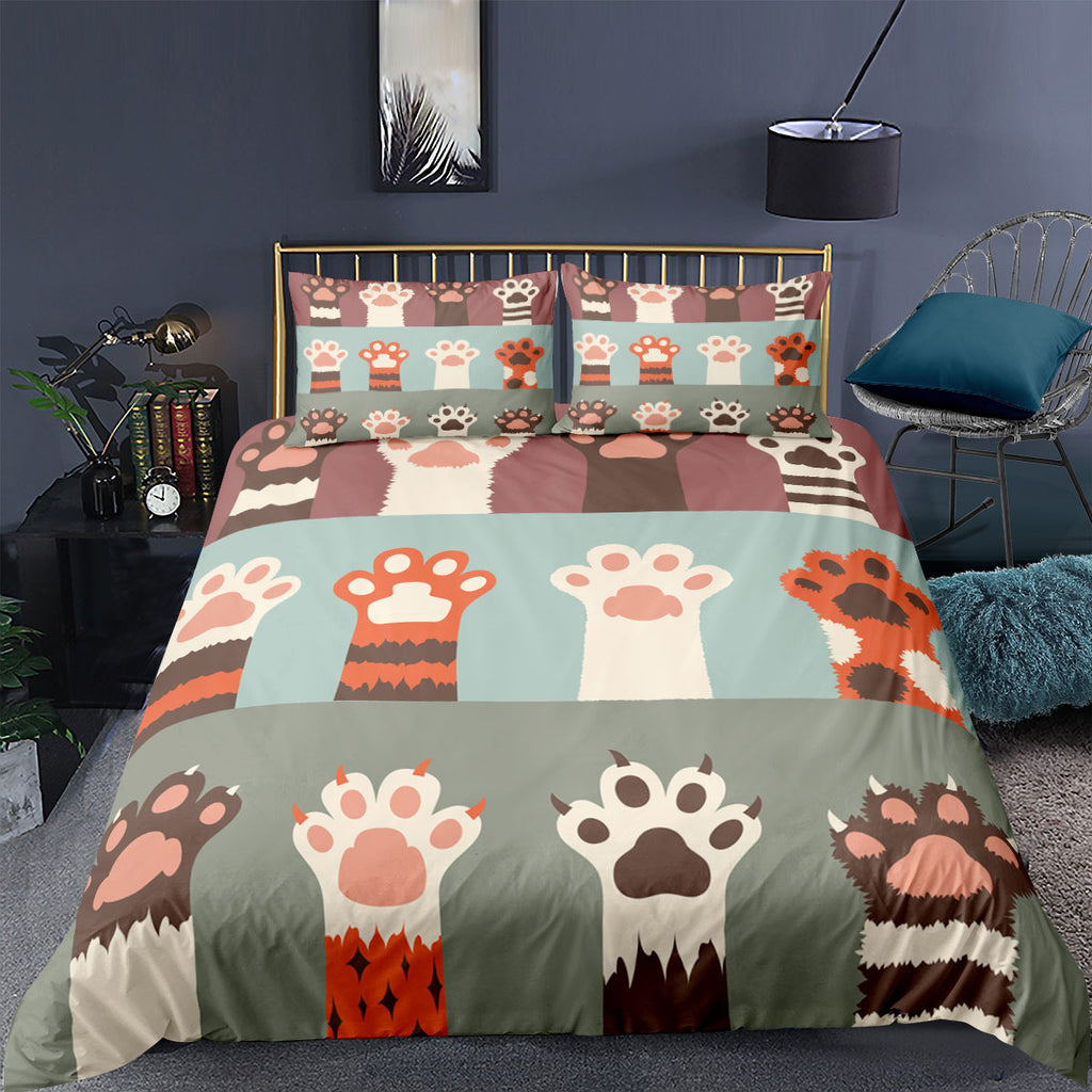 Kitten 3D-Print Duvet Set (3-Piece)
