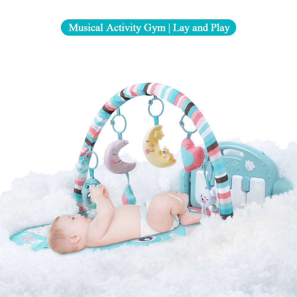 Baby Play Gym with Piano & Soft Lighting