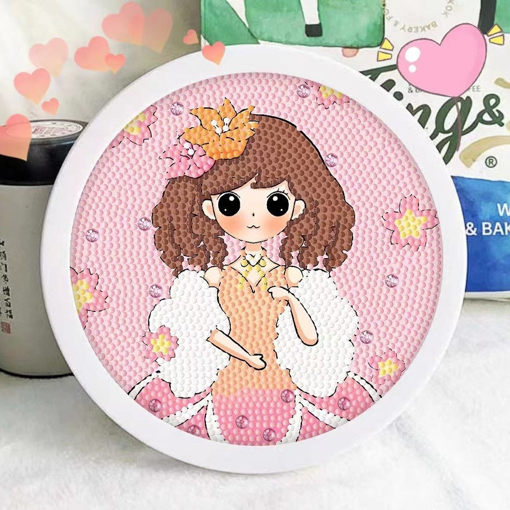 Framed Princess Diamond Painting Kit for Kids