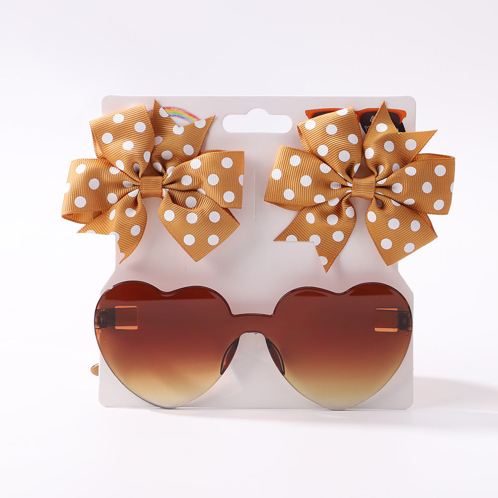Kids' Bow Clip & Sunglasses Set