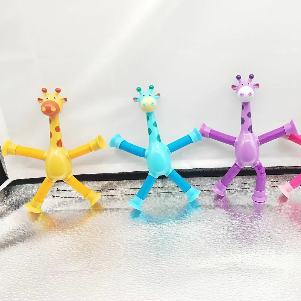 Giraffe Pop-Tube Fidget Toy