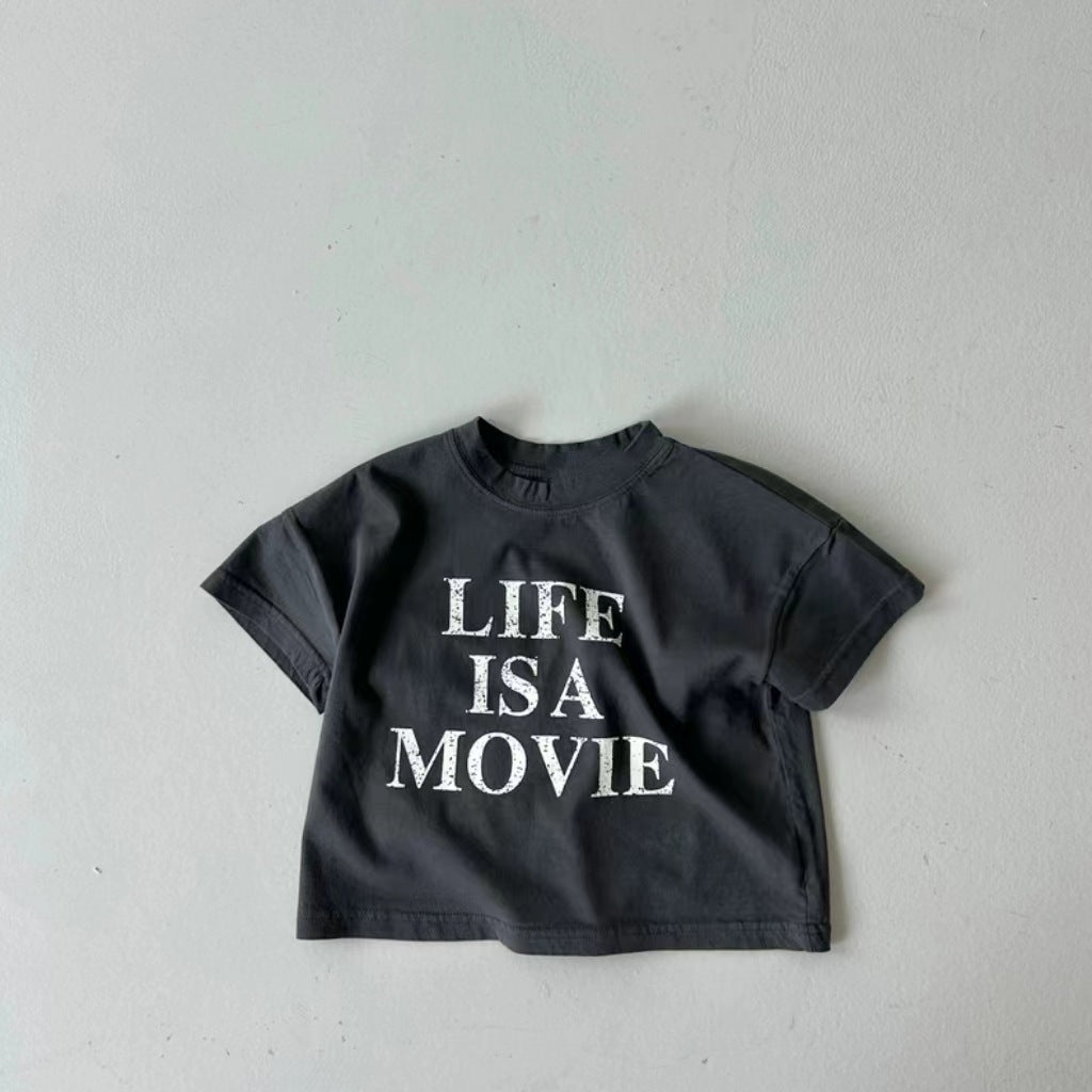 Girls' Short-Sleeve Cotton Top
