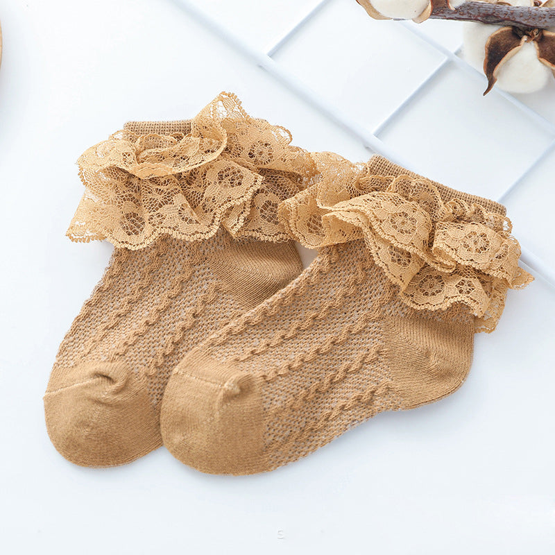 Baby Double-Lace Princess Socks