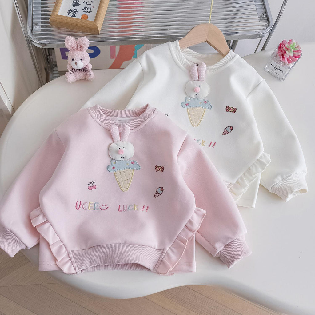 Baby Girl Cartoon Pullover