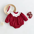 Baby Girl Festive Red Romper
