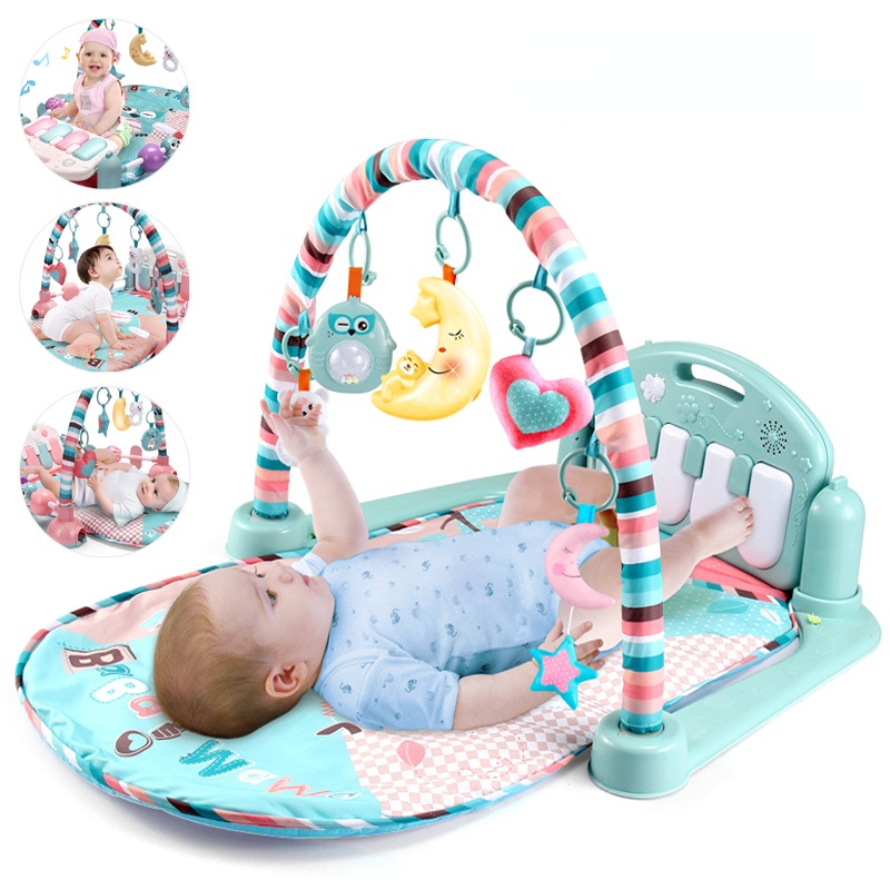 Baby Play Gym with Piano & Soft Lighting