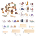 Wooden Animal Stacking Balance Blocks