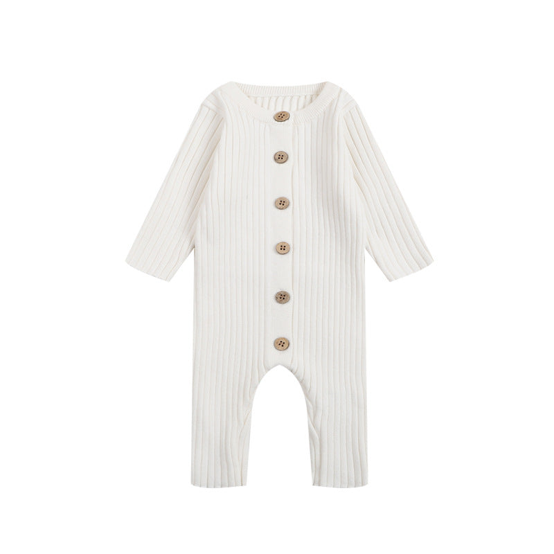 Baby Knitted Long-Sleeve Romper