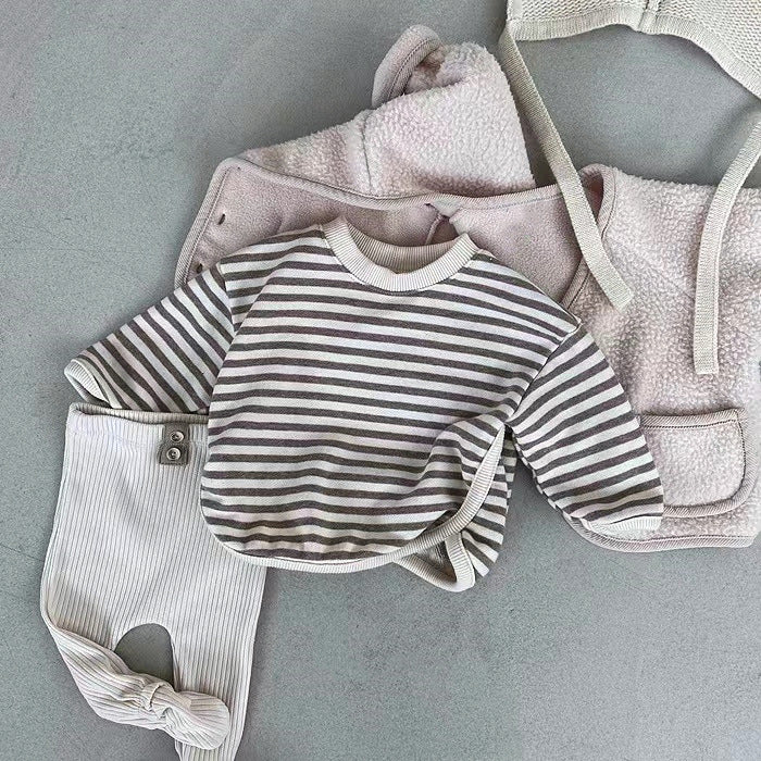 Baby Girl Striped Long-Sleeve Sweater