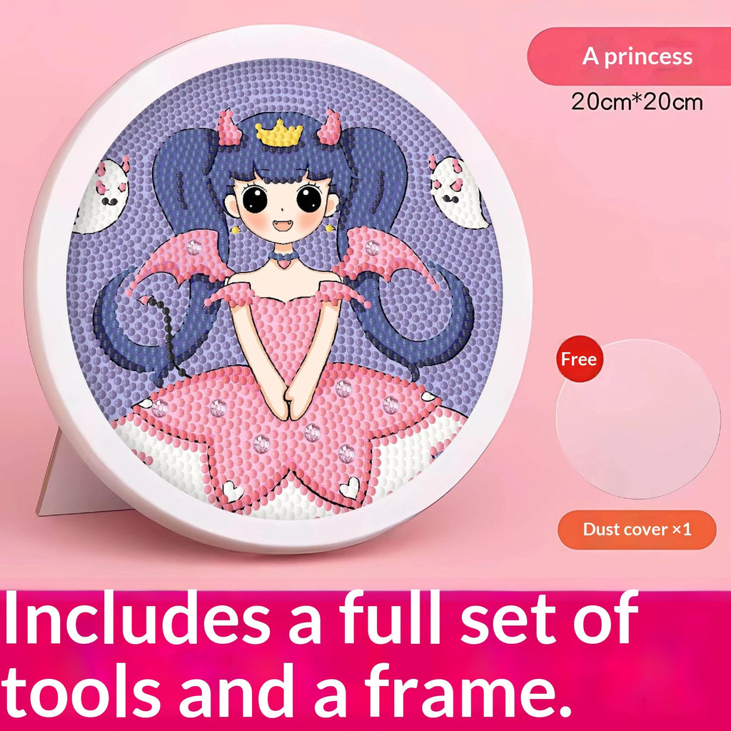 Framed Princess Diamond Painting Kit for Kids