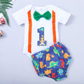 Baby Summer Romper with Bow & Strap Detail
