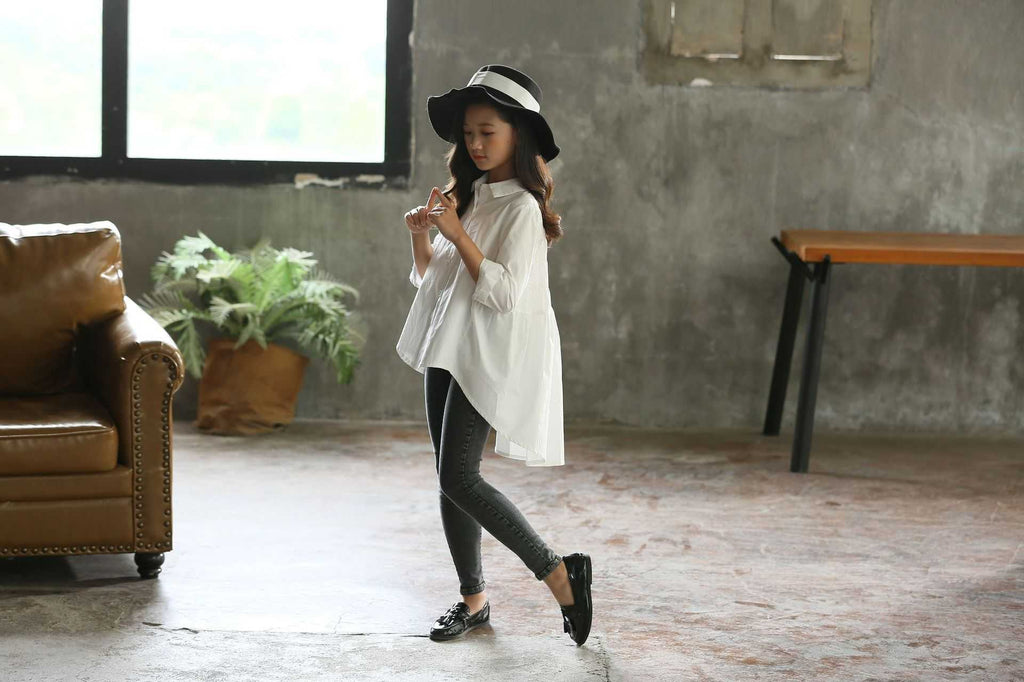 Big Girls' Loose Korean-Style Top