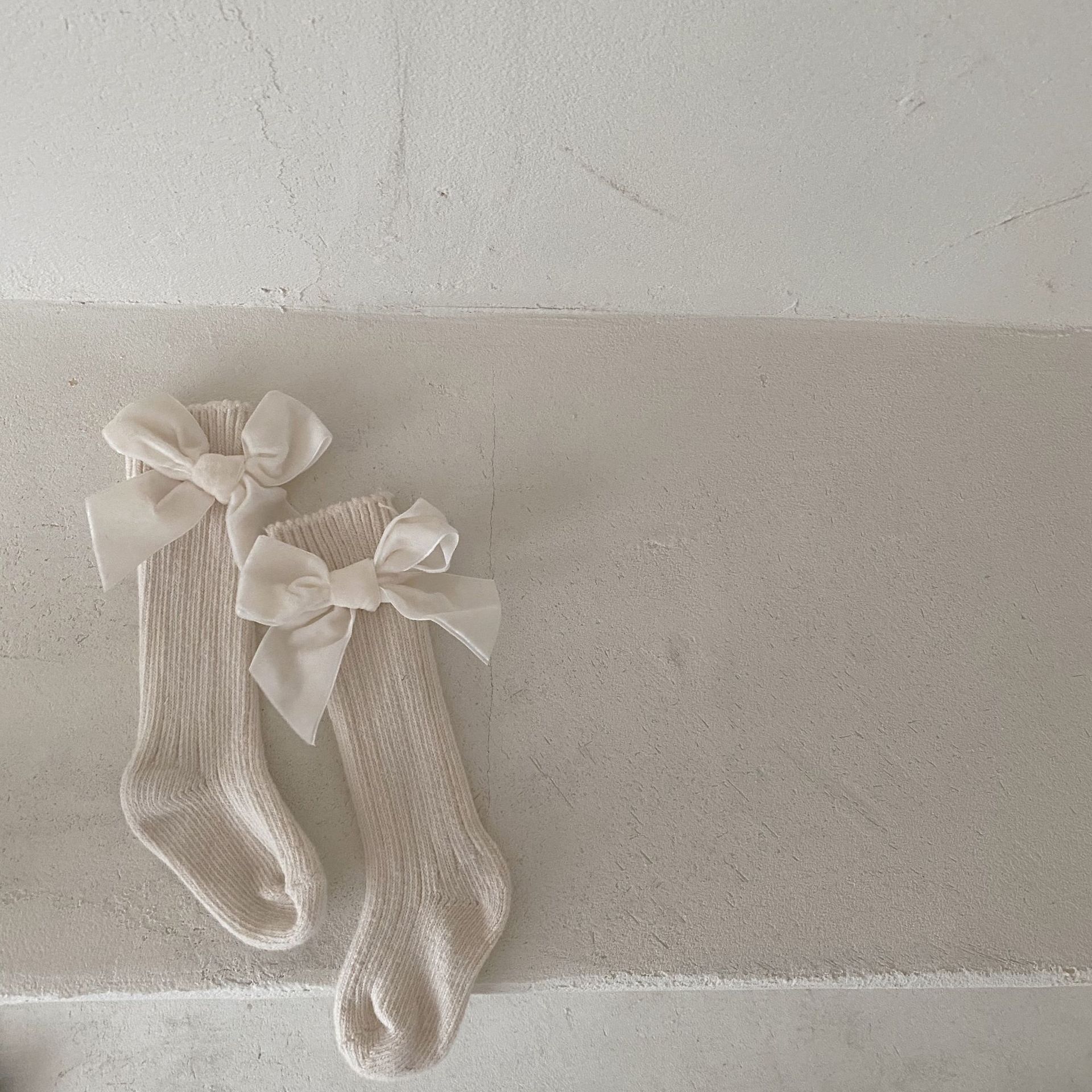 Baby Bow Knit Socks