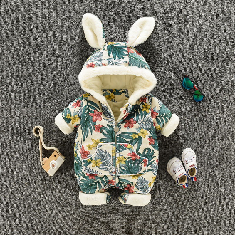 Baby Padded Quilted Winter Onesie