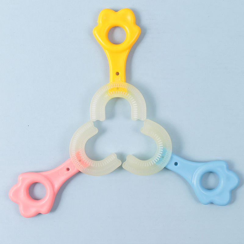 U-Shaped Silicone Baby Toothbrush