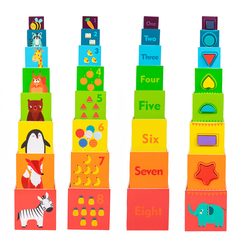 Wooden Number & Planet Stacking Set