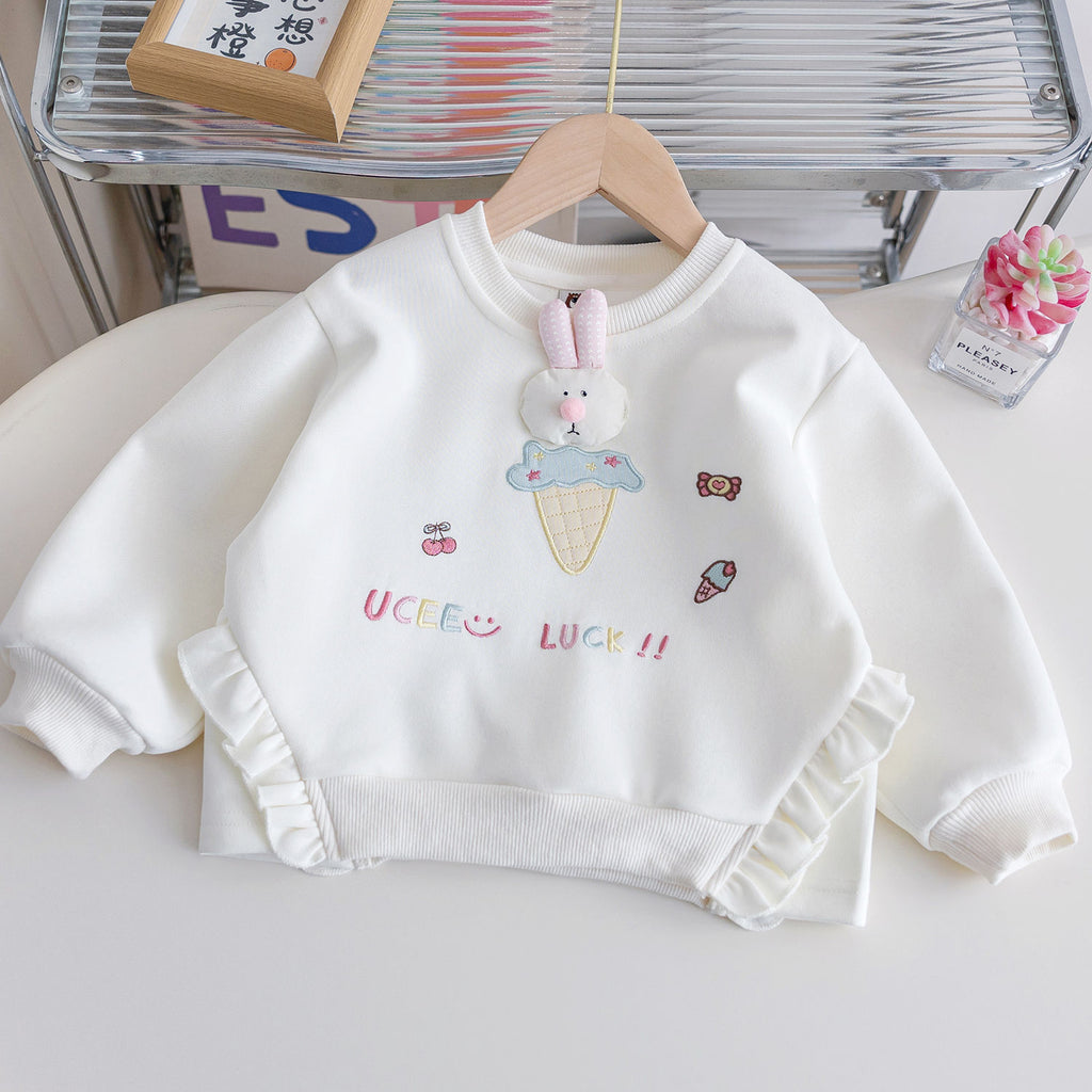 Baby Girl Cartoon Pullover