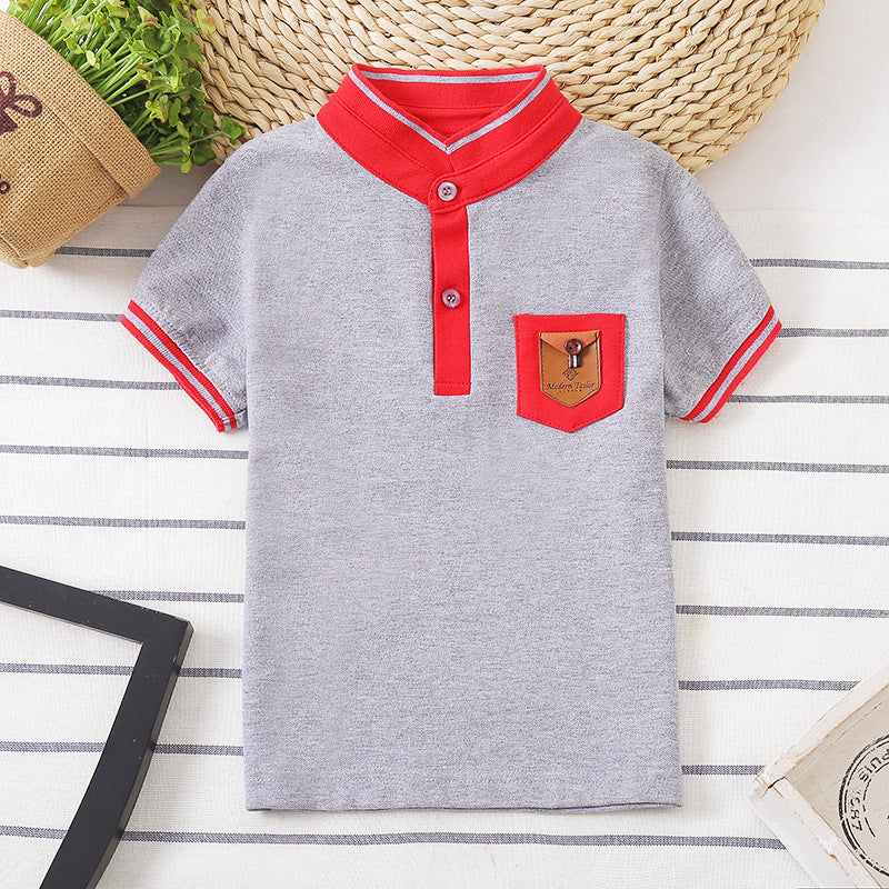 Boys' Solid-Color Cotton Tee