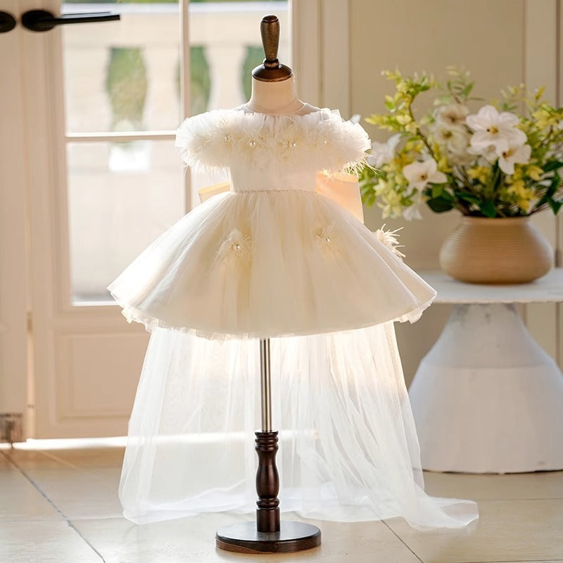 Girls' Champagne Flower Girl Dress