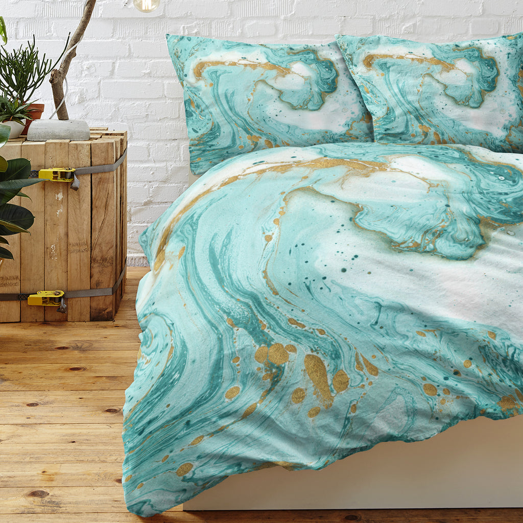 Marble Glitter Duvet Set