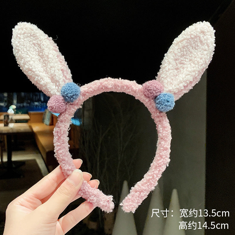 Hair Tie Headband Plush Bow Headband Hair Accessories