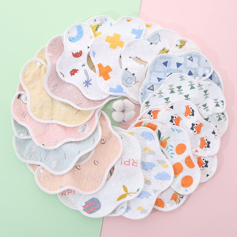Waterproof Petal Cotton Bib