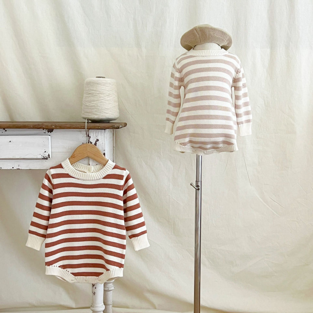 Newborn Striped Cotton Romper