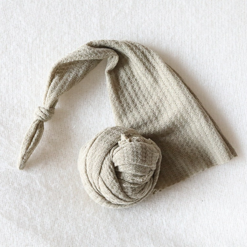 Newborn Knit Photo Wrap & Cap