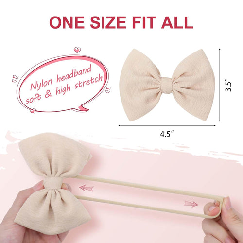 Baby Girl Nylon Bow Headbands