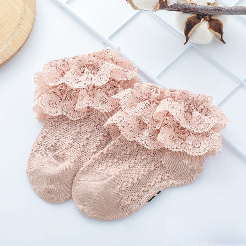Baby Double-Lace Princess Socks