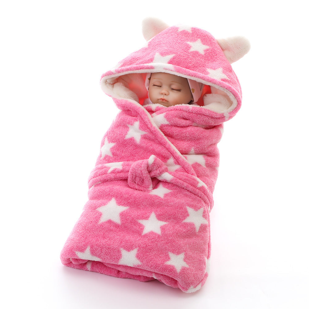 Coral Fleece Star Hug Blanket