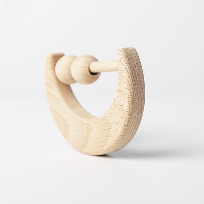 Moon Beech Wood Rattle Teether