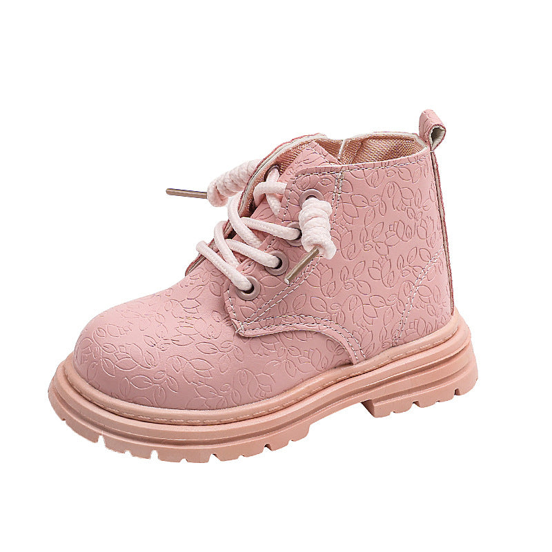 Girls' British-Style Zip Booties
