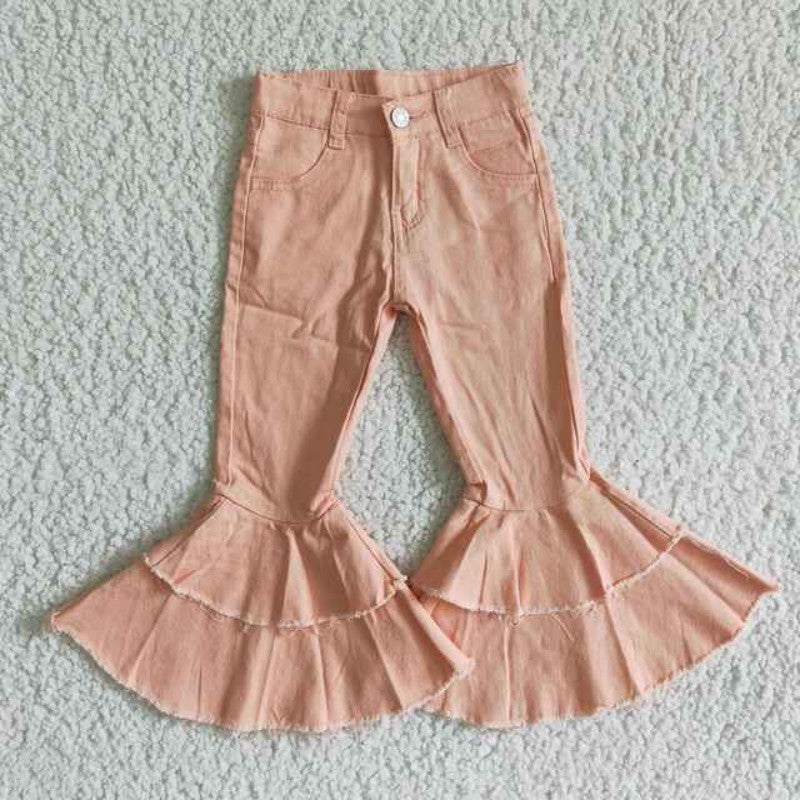 Girls' Ruffle Flare Denim Jeans