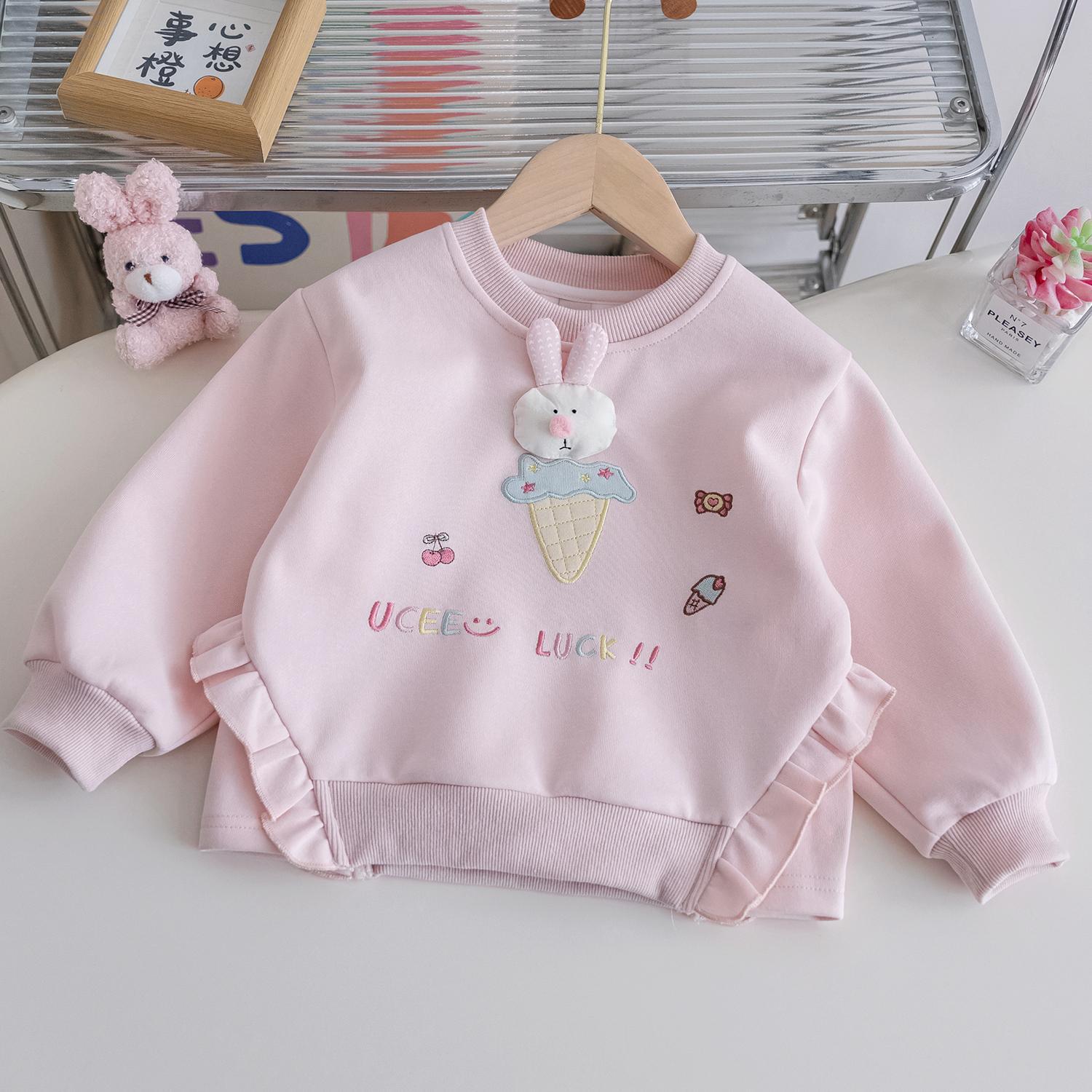 Baby Girl Cartoon Pullover
