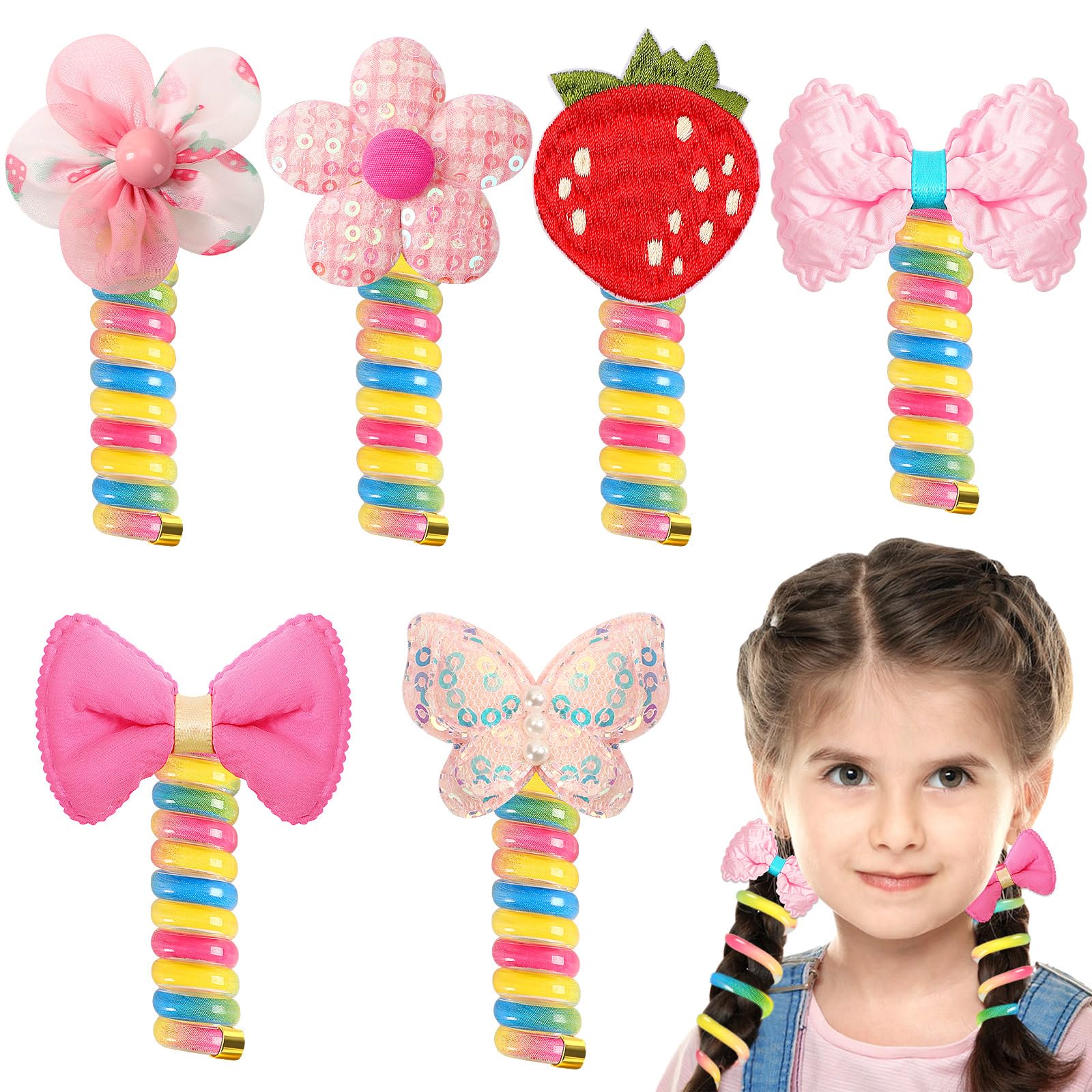 Spiral Coil Hair Ties (6-Pack)